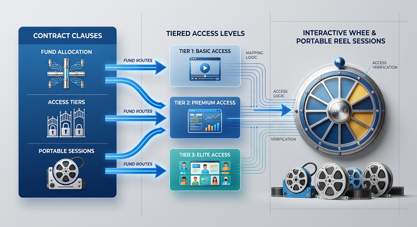 Illustration of tiered access levels connecting funding routes to mobile reel spins and interactive wheel interactions