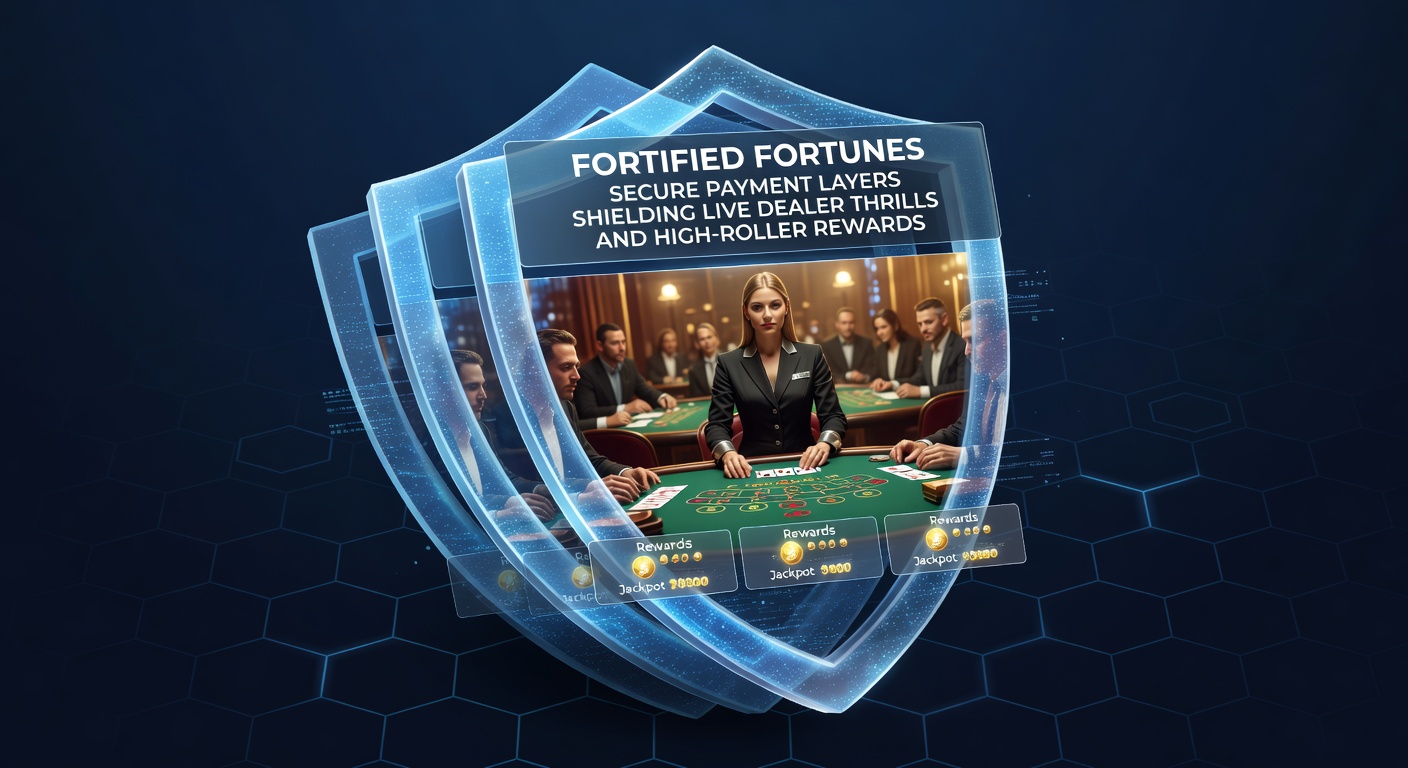 High-roller dashboard showing layered security shields protecting cryptocurrency flows into live poker tournaments and reward vaults