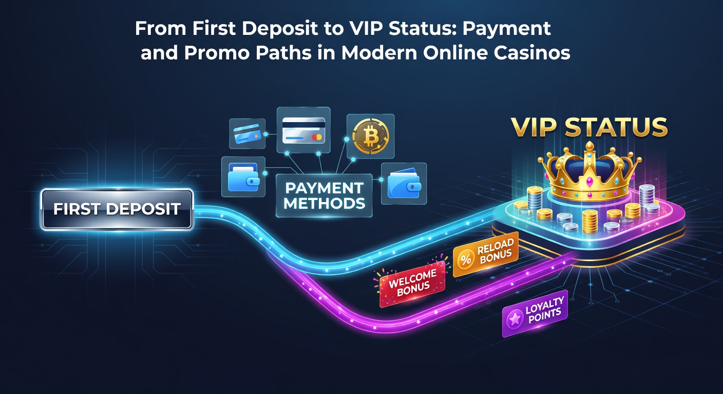 A vibrant digital interface showing deposit options and bonus promotions in an online casino, highlighting seamless payment gateways and tiered rewards