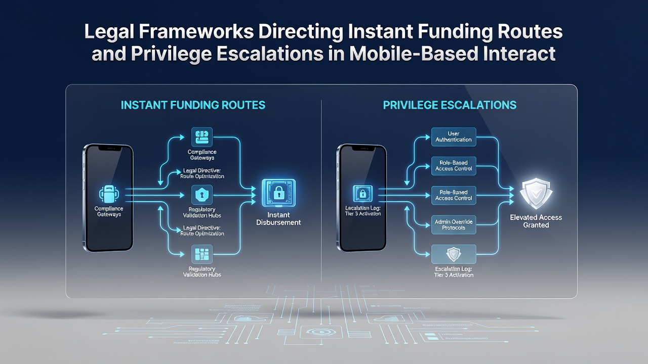 Secure mobile interface showing privilege tier progression alongside funding verification steps