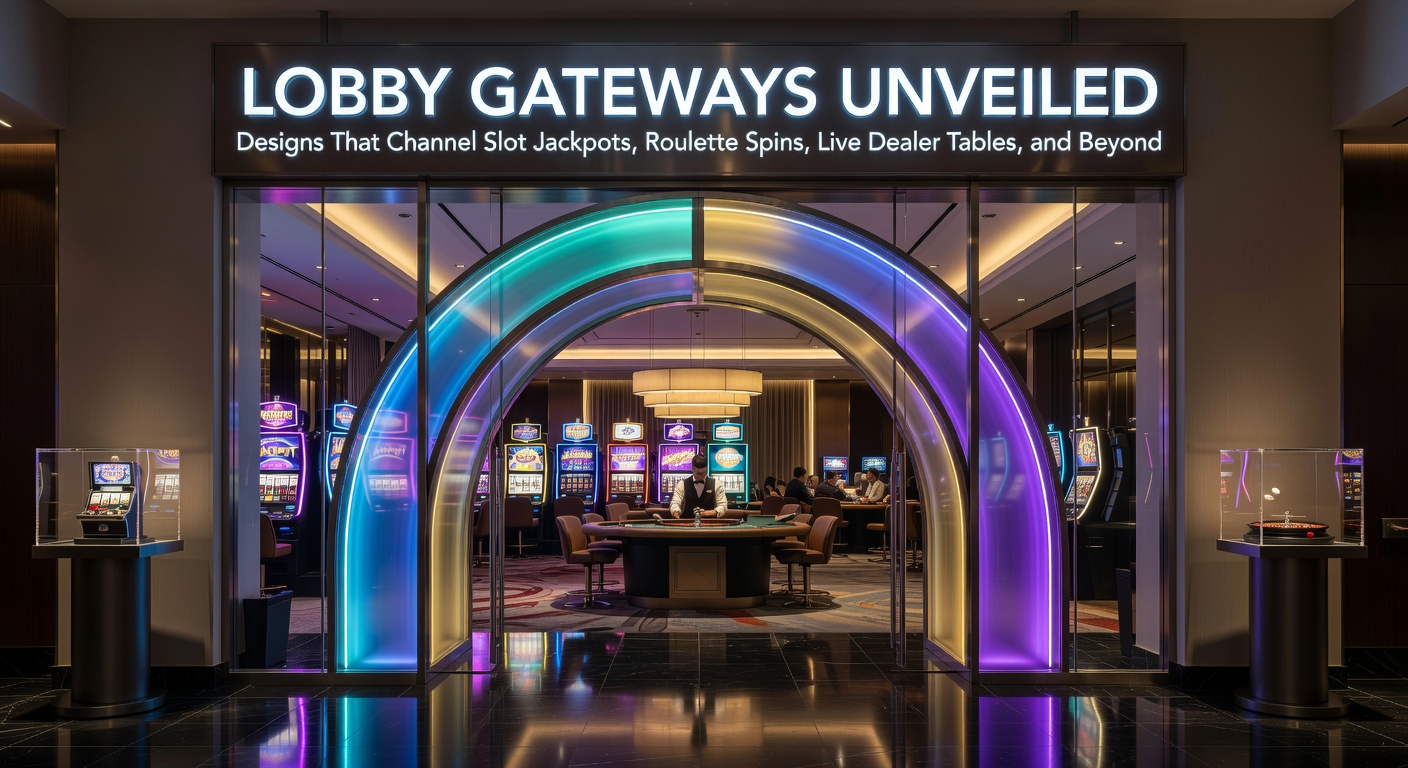 Vibrant online casino lobby interface displaying prominent gateways to jackpot slots, roulette wheels, and live dealer tables with dynamic animations and navigational highlights
