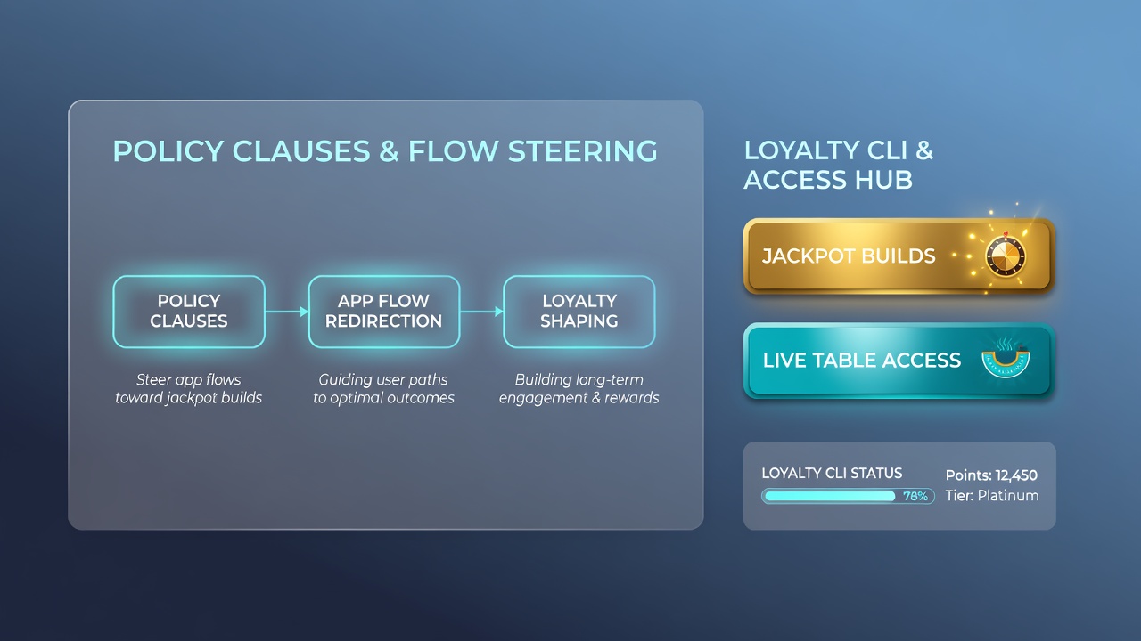 Loyalty dashboard showing tier progression linked to jackpot and live table activity