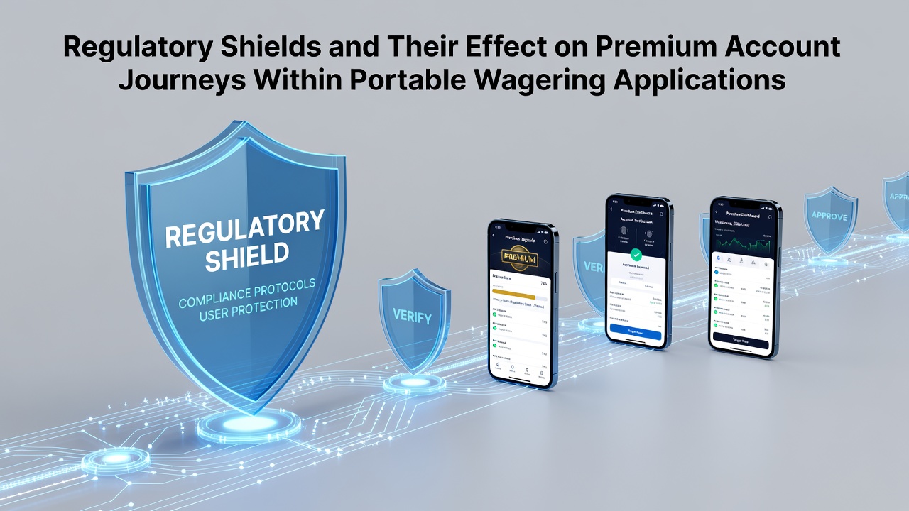 Mobile wagering app interface showing regulatory compliance features and premium account settings