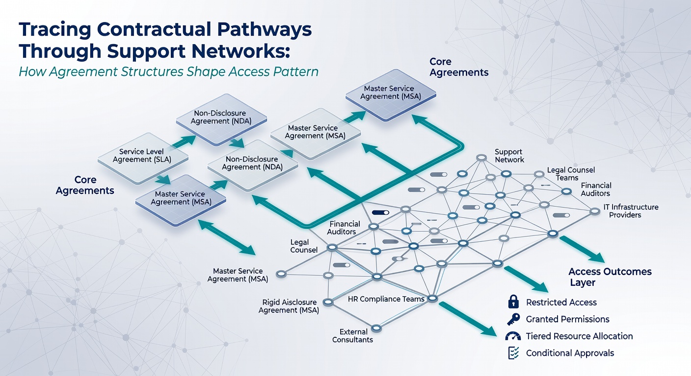 Illustration of agreement structures influencing user access in mobile gaming networks