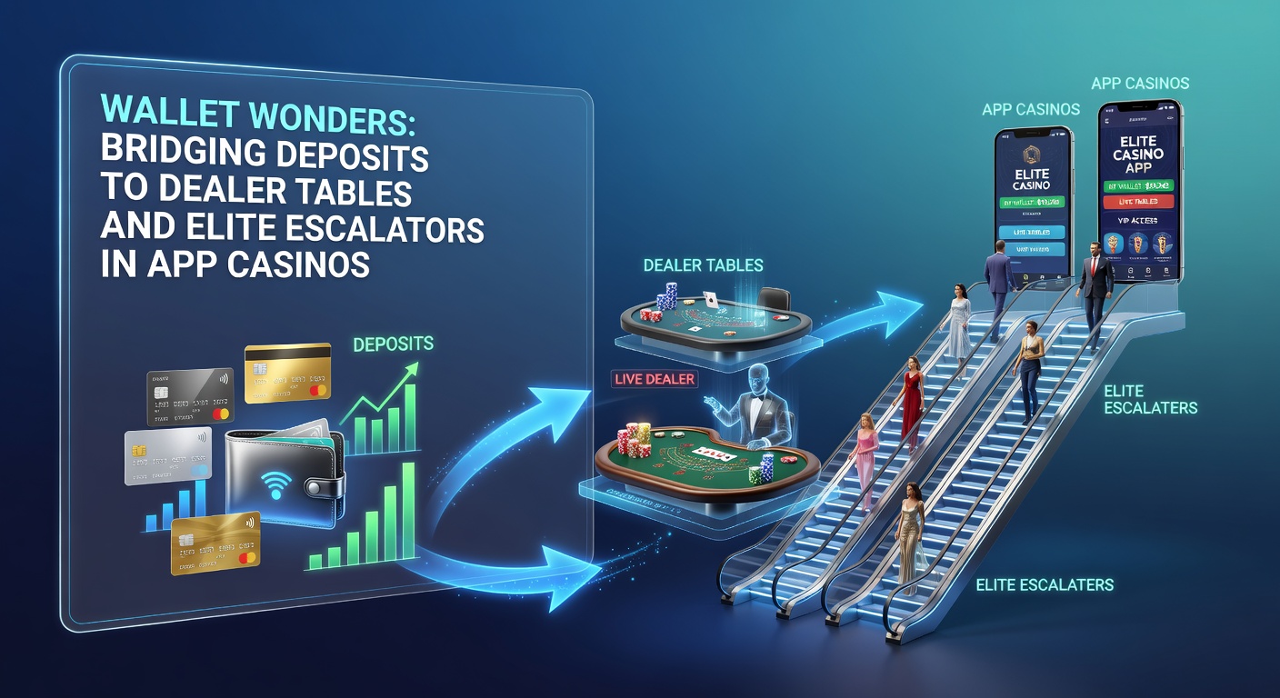 Mobile wallet interface on a casino app displaying seamless deposit options leading to live dealer tables