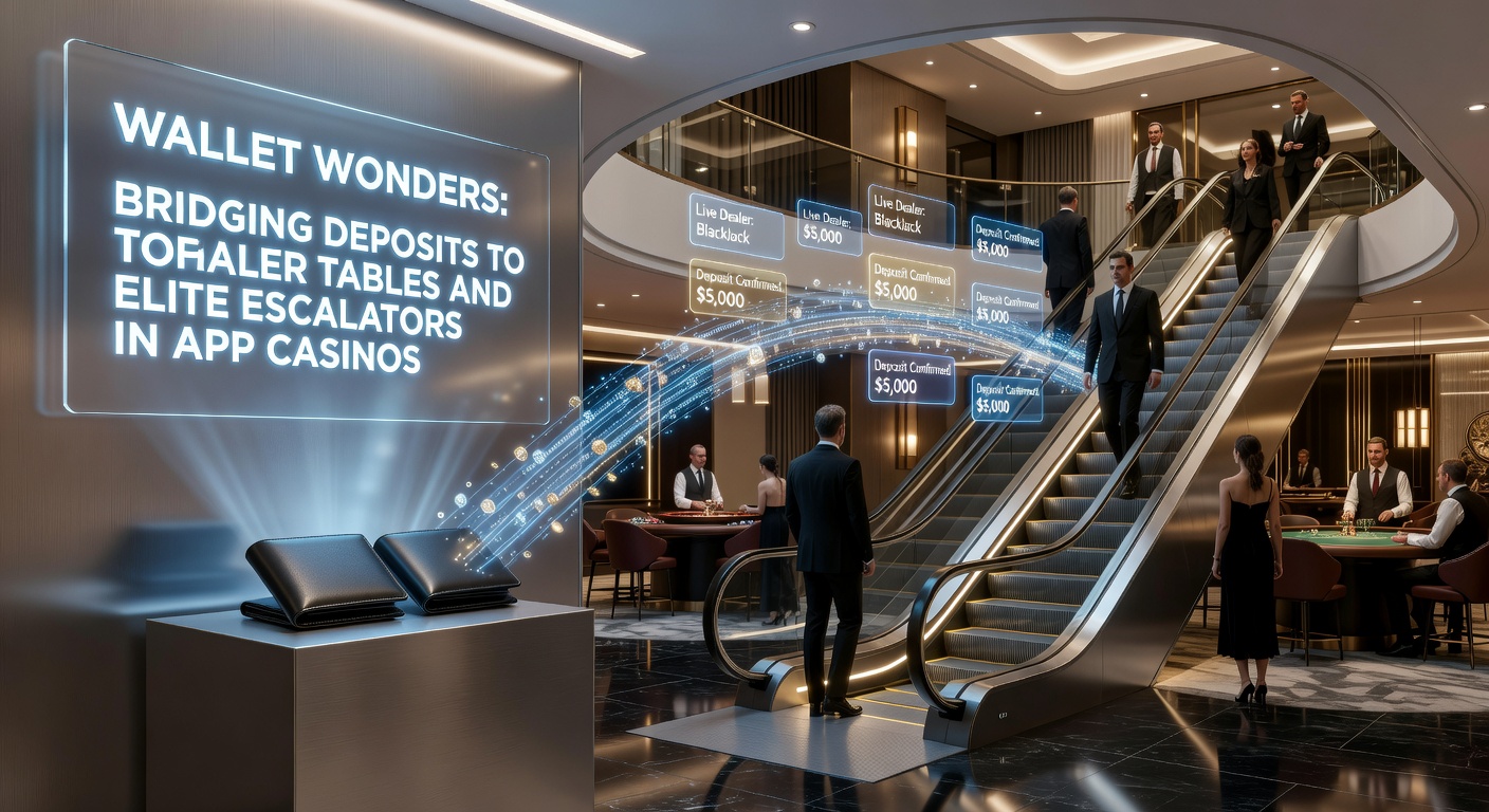 VIP escalator graphic showing wallet deposits accelerating tier progression to elite casino levels with live dealer access